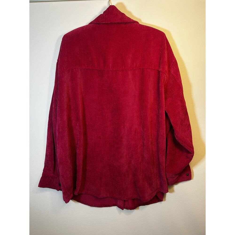 Wild Fable Hot Pink Corduroy Shacket Womens XL Oversized Snap Shirt Jacket - Picture 15 of 15
